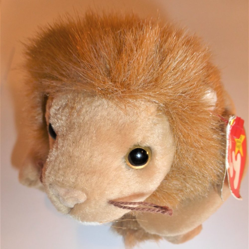 Rare ERROR 1996 TY BEANIE Baby ROARY Lion Feb 20th Beanie Babies Collection
